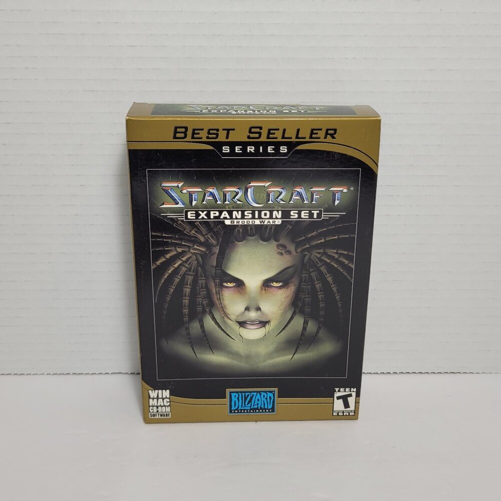 Star Craft Expansion Set Brood War Win Mac PC Cd-Rom Big Box New Sealed